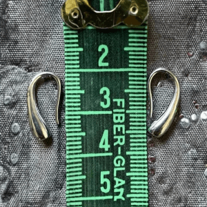 Silver Tone Little Water Drop Earrings - Image 2