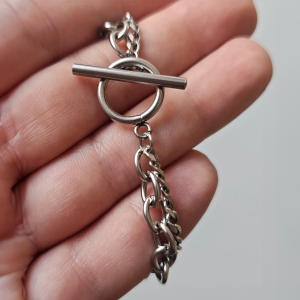 Stainless Steel Multi Layer Chain Necklace - Image 2