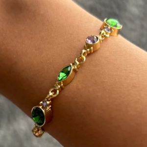 Crystal Bow Tennis Bracelet - Image 1